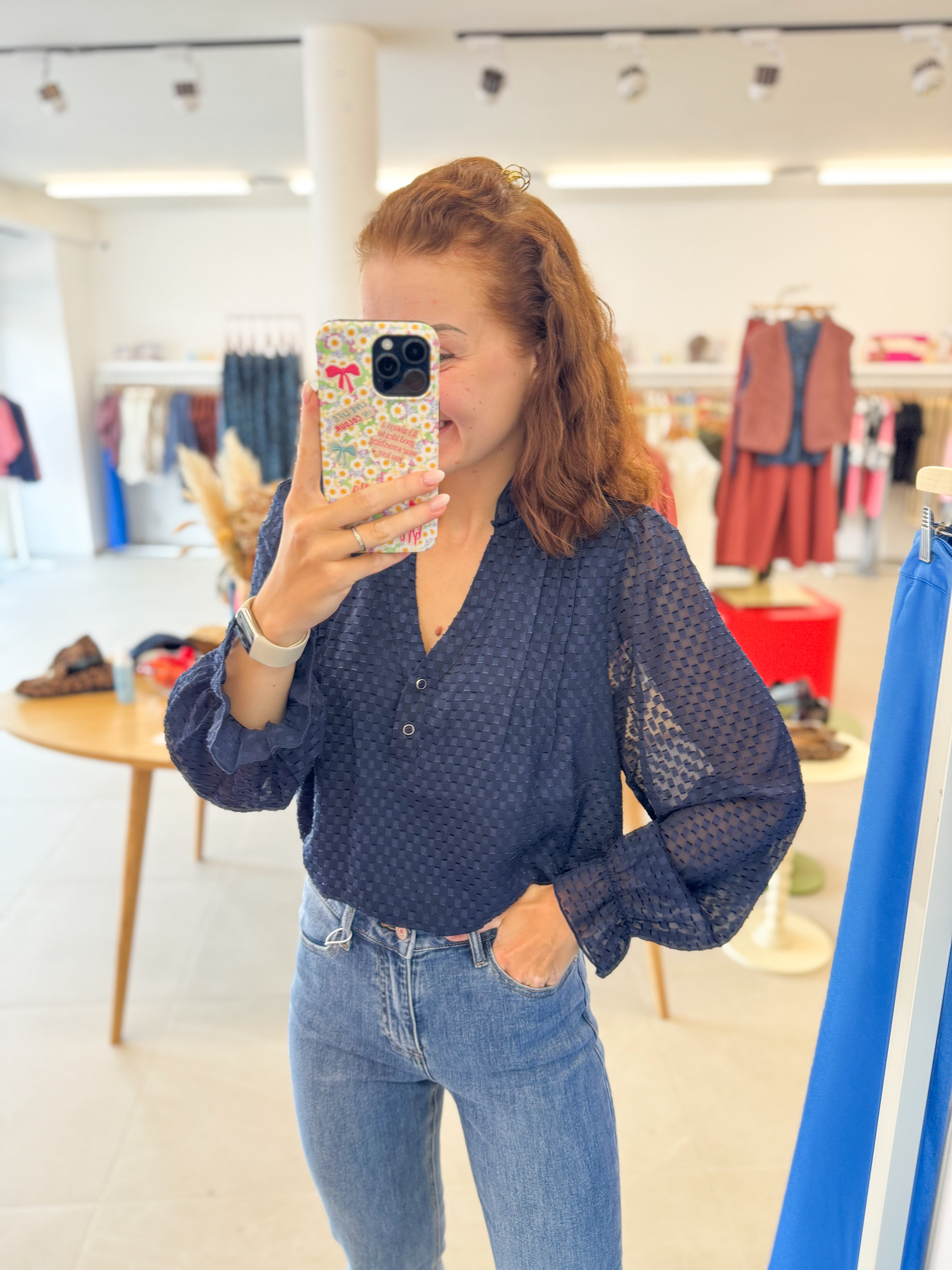 Fall blouse - Marine