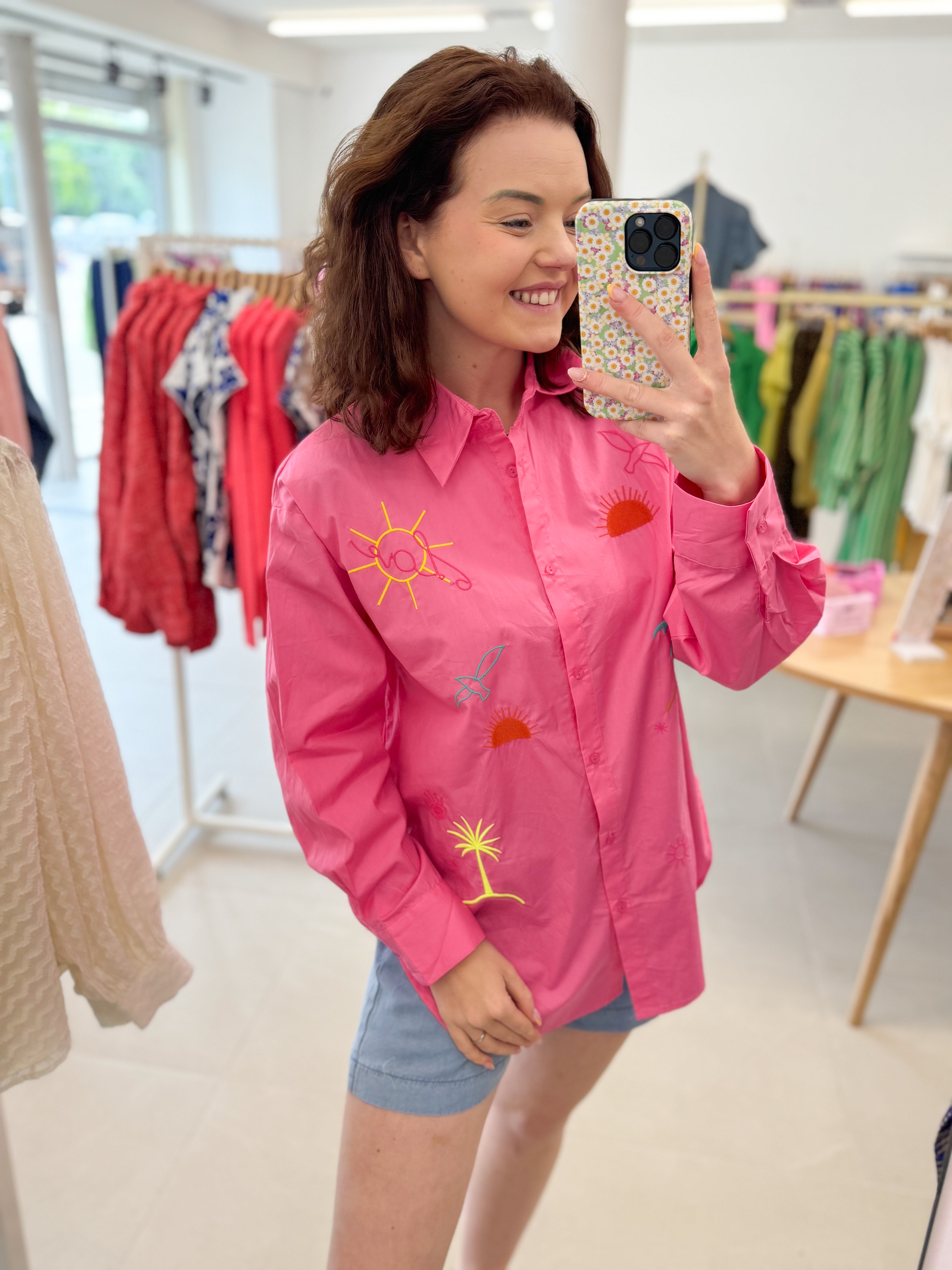 Sunny love blouse - Fuchsia