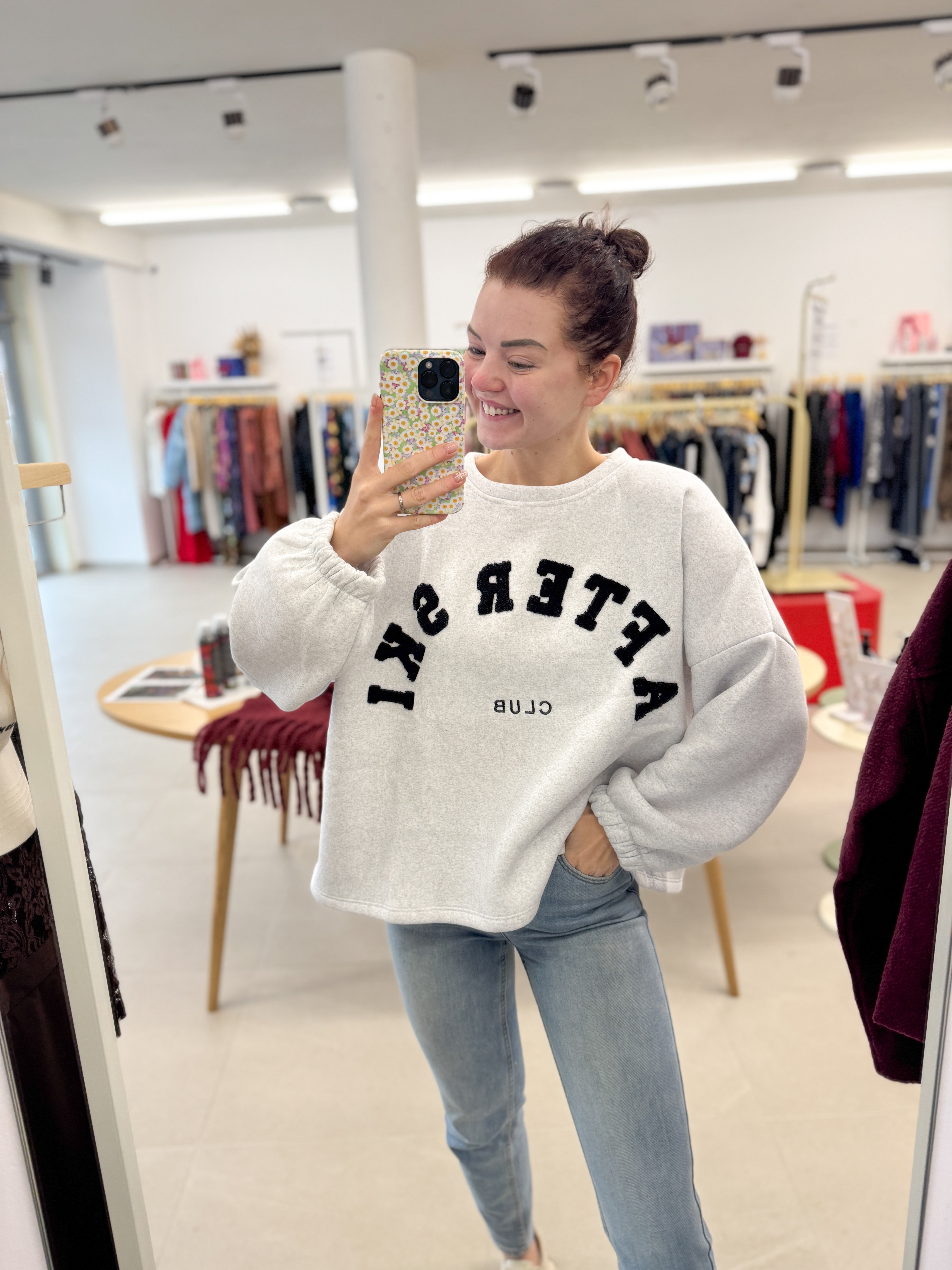 After ski club sweater