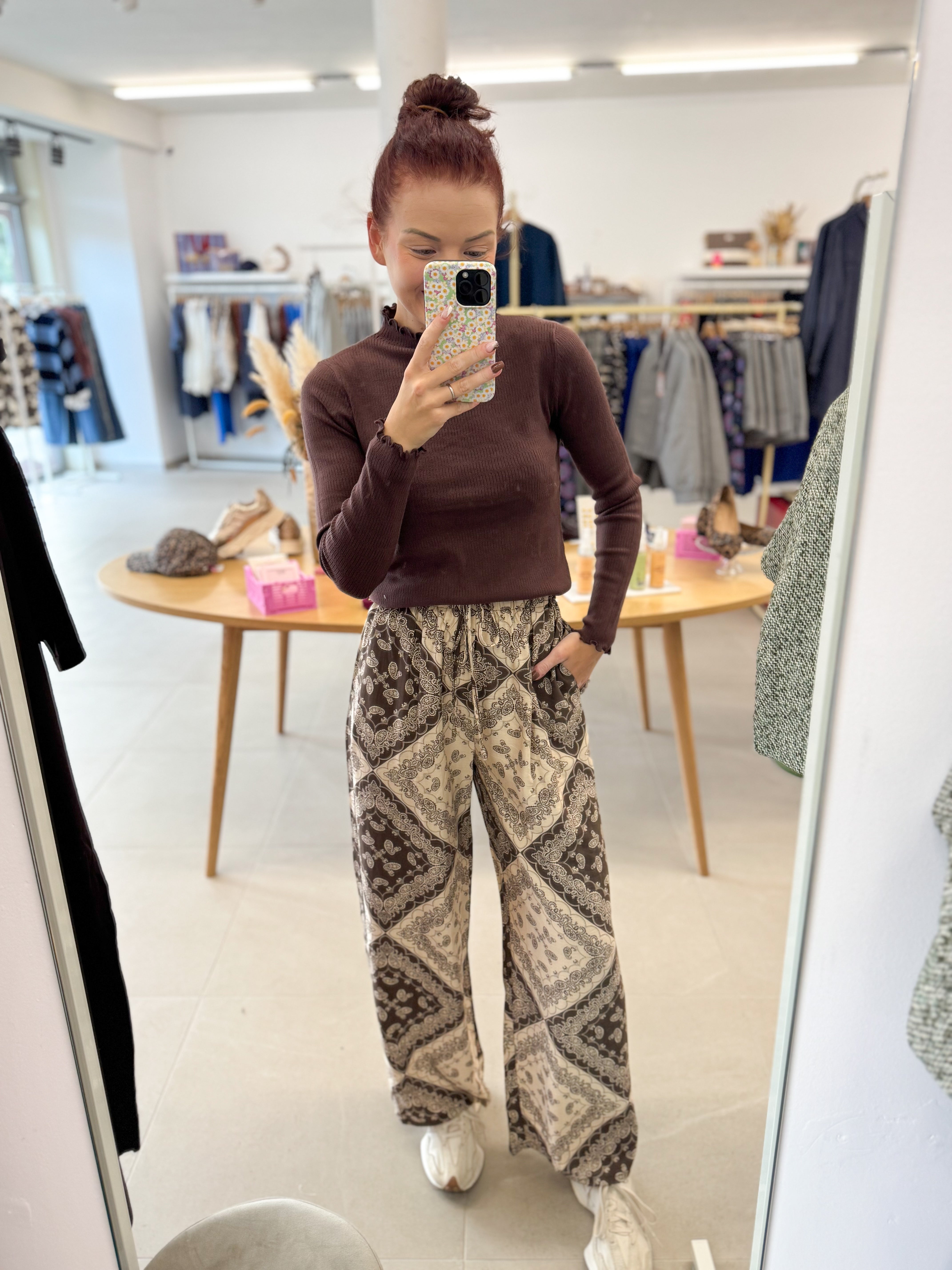 Loose fall trouser - Café
