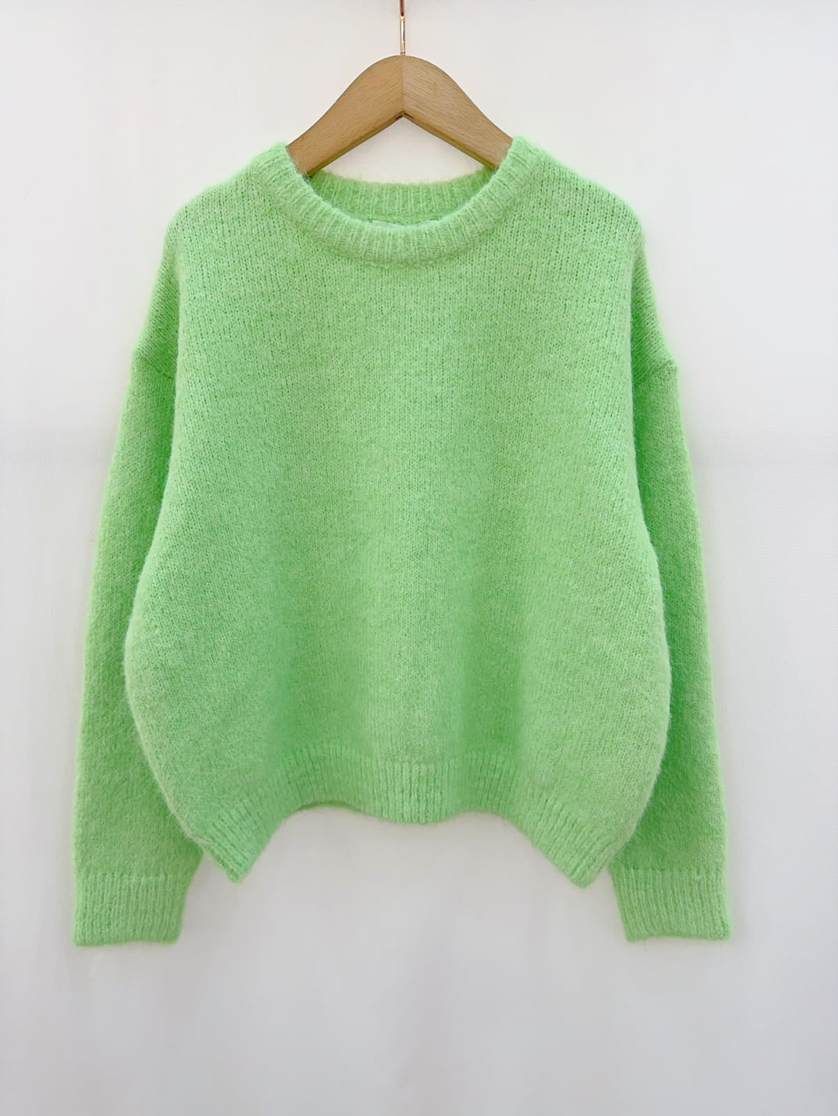 Soft green knit