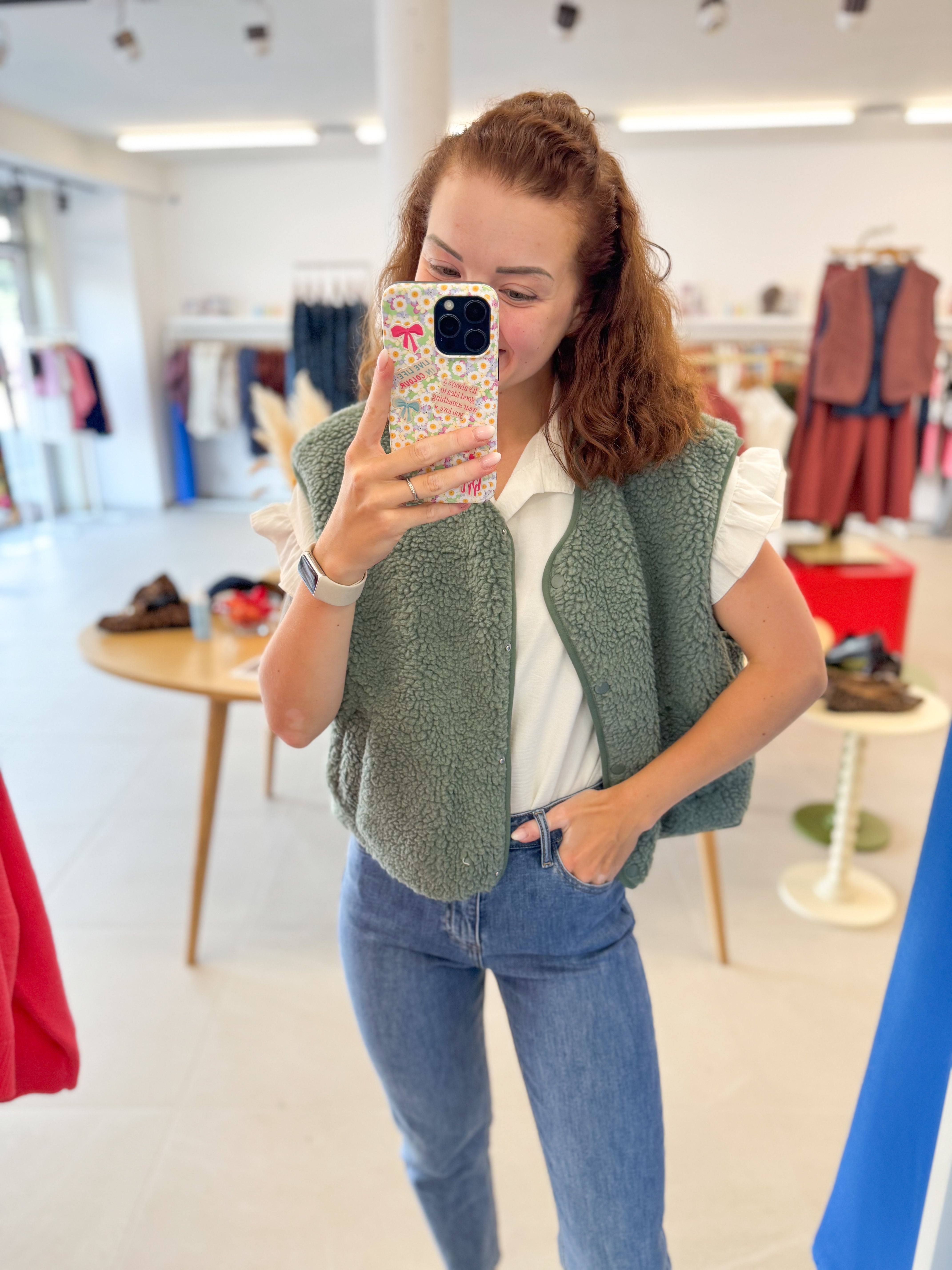 Teddy gilet - Vert