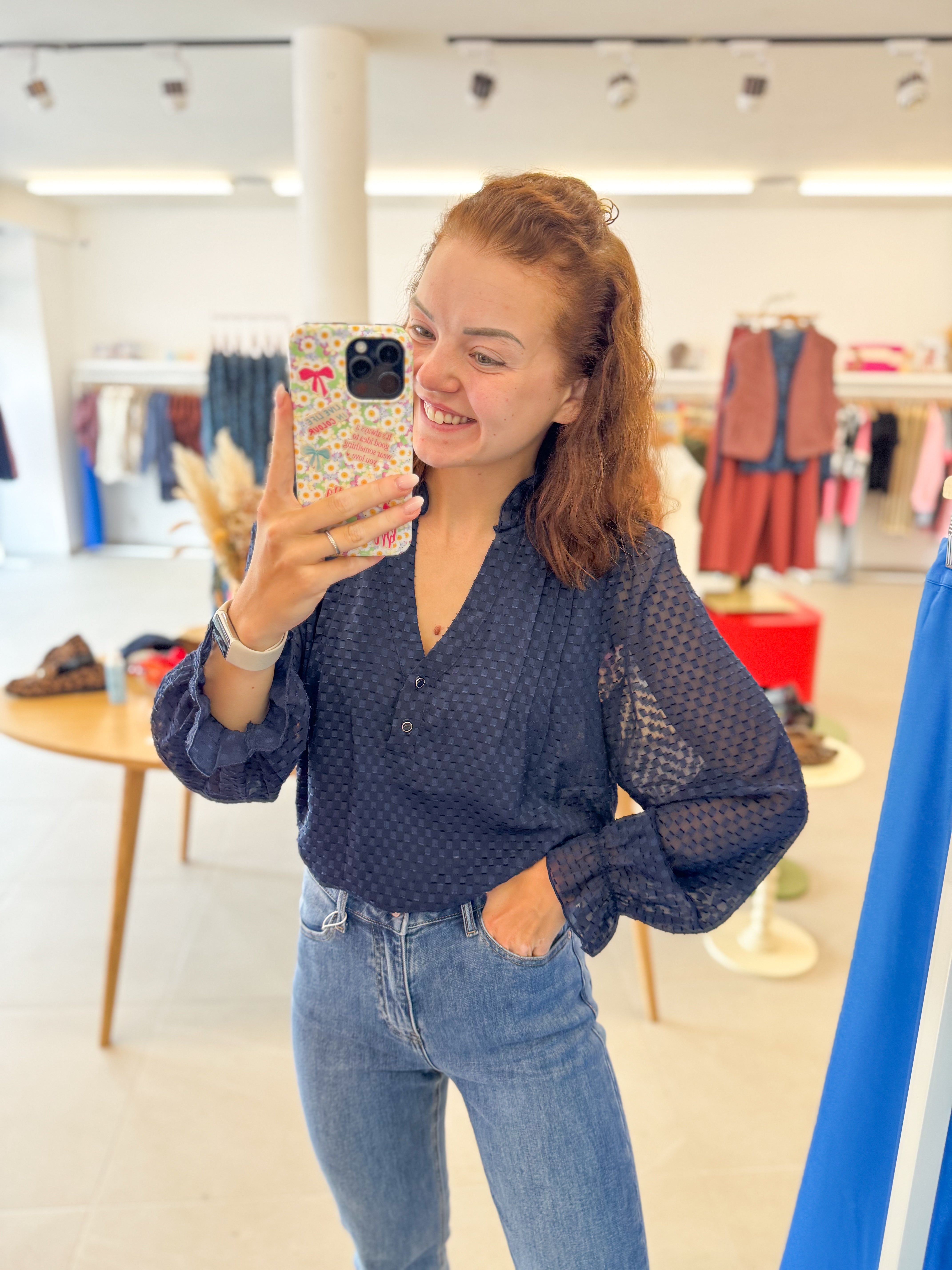 Fall blouse - Marine