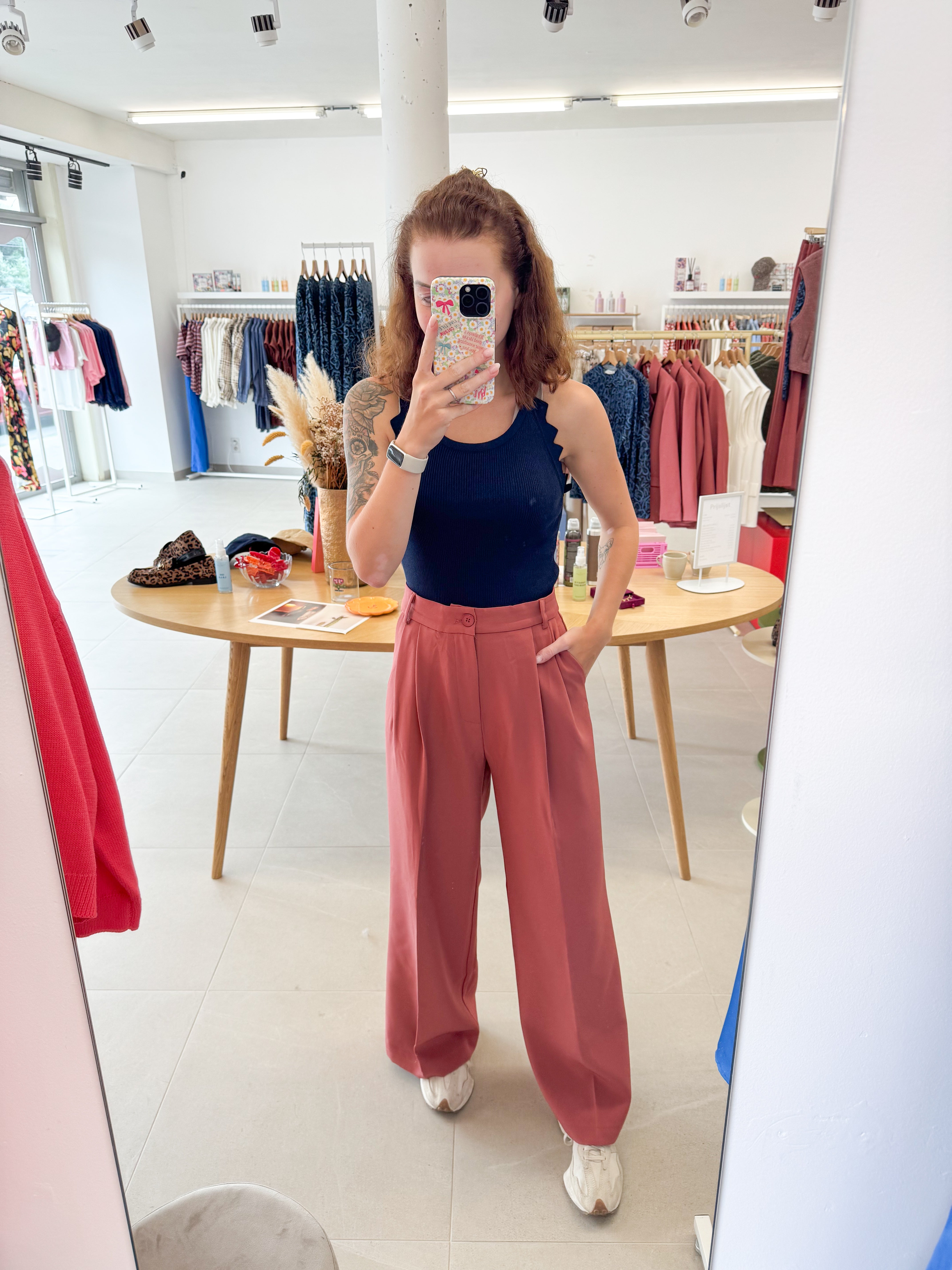 Terracotta wide trouser