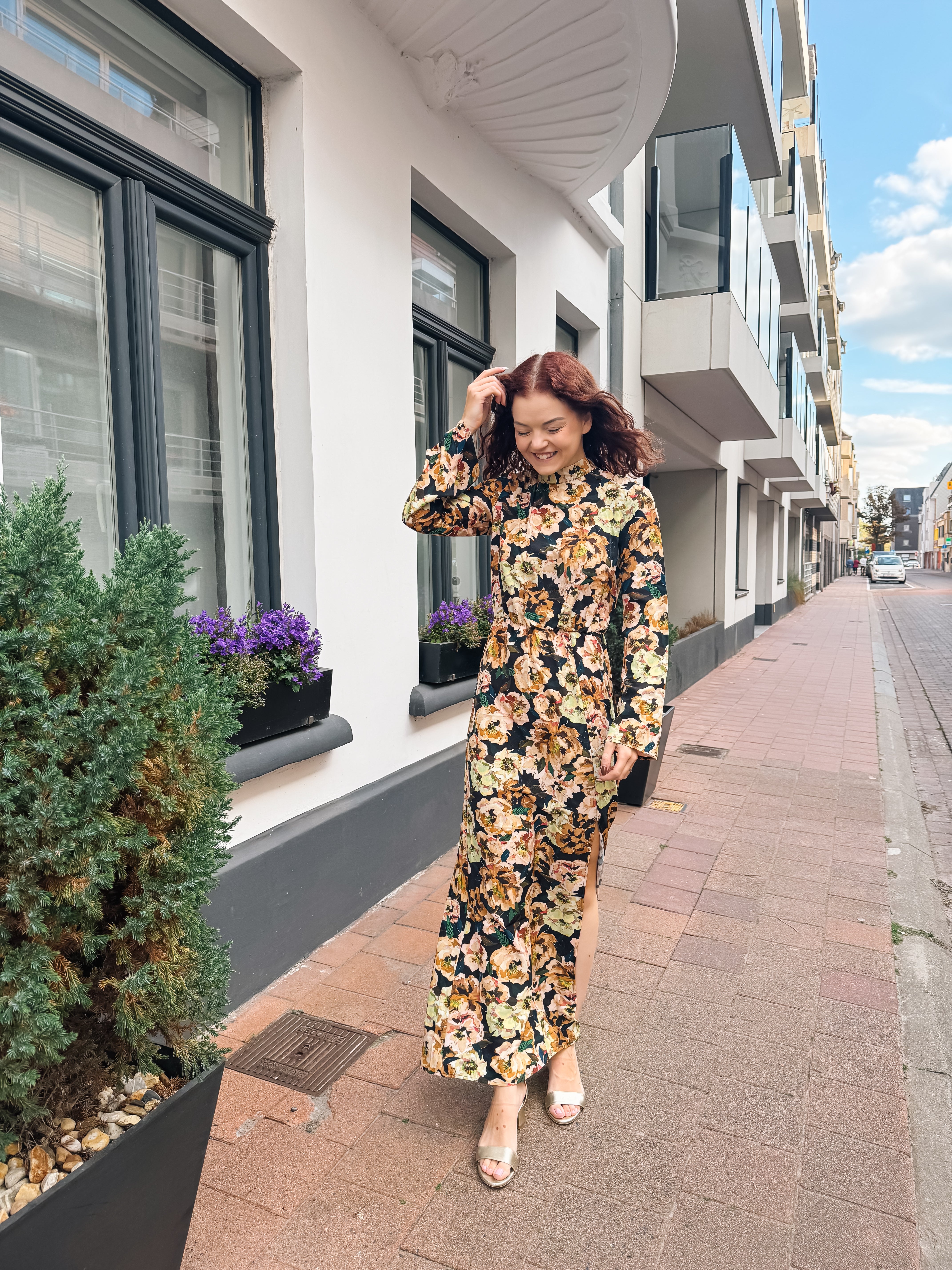 Adriana dress - Yellow flower