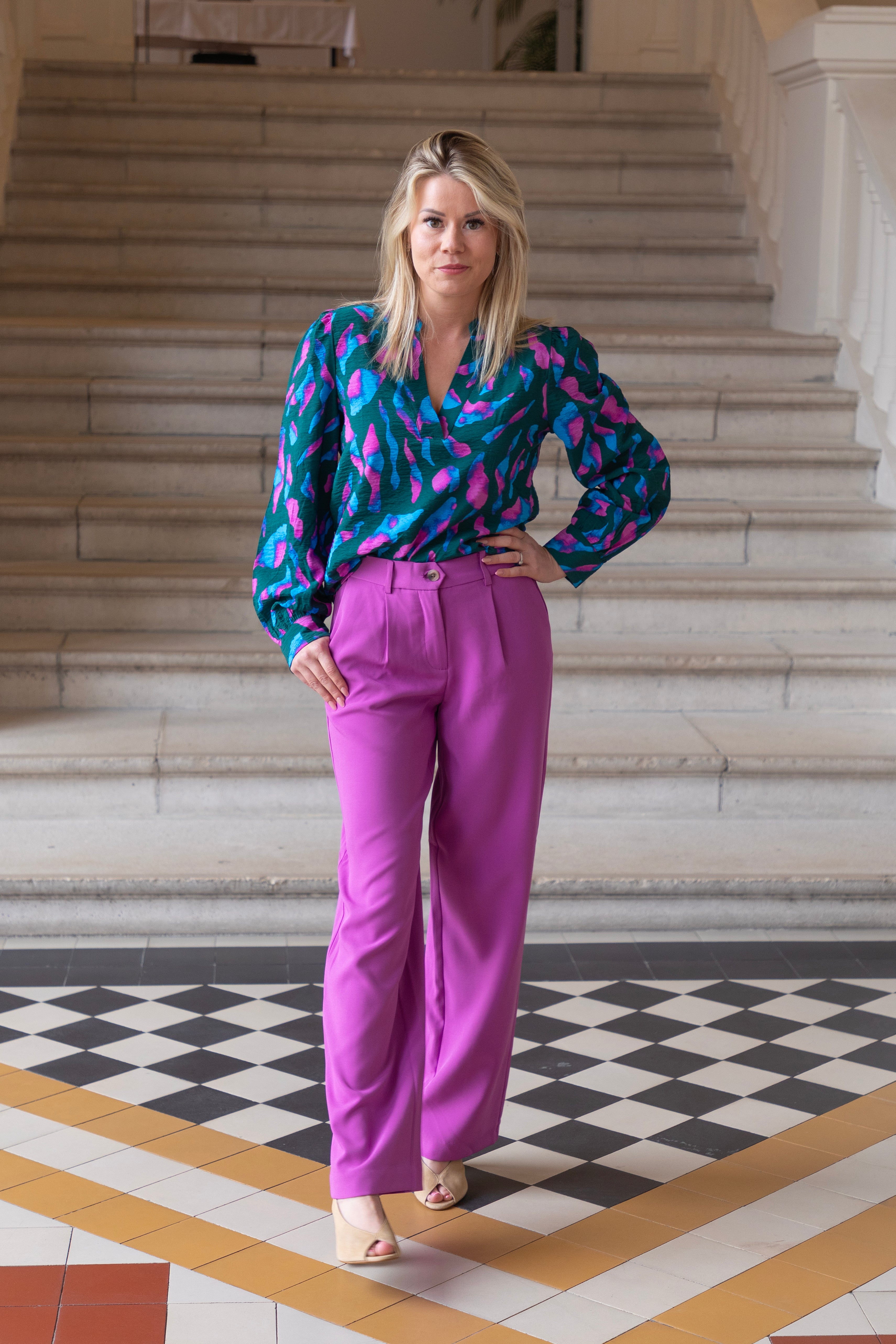 VIMarnal RW Tailored Pants Cattleya Orchid