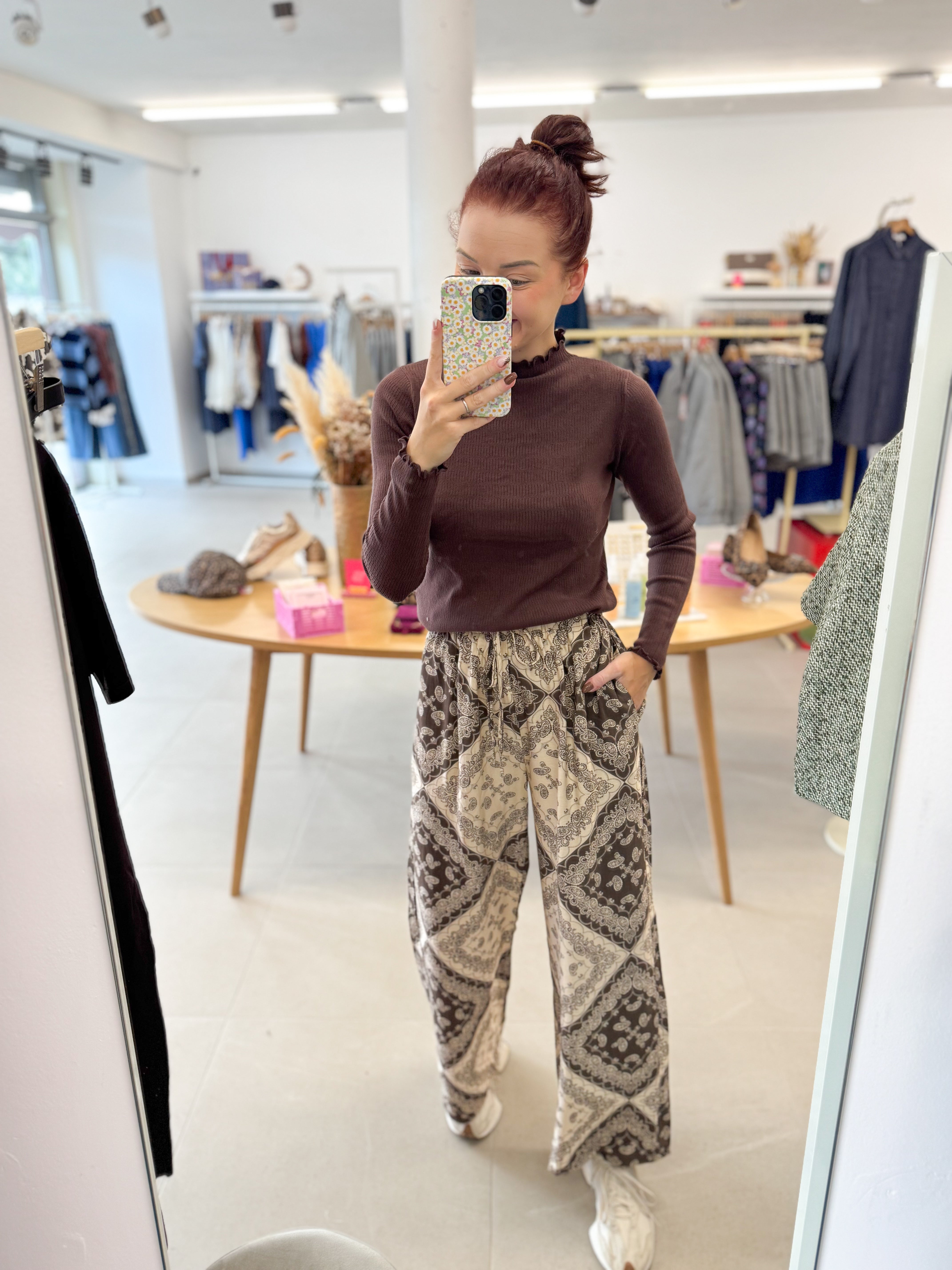 Loose fall trouser - Café