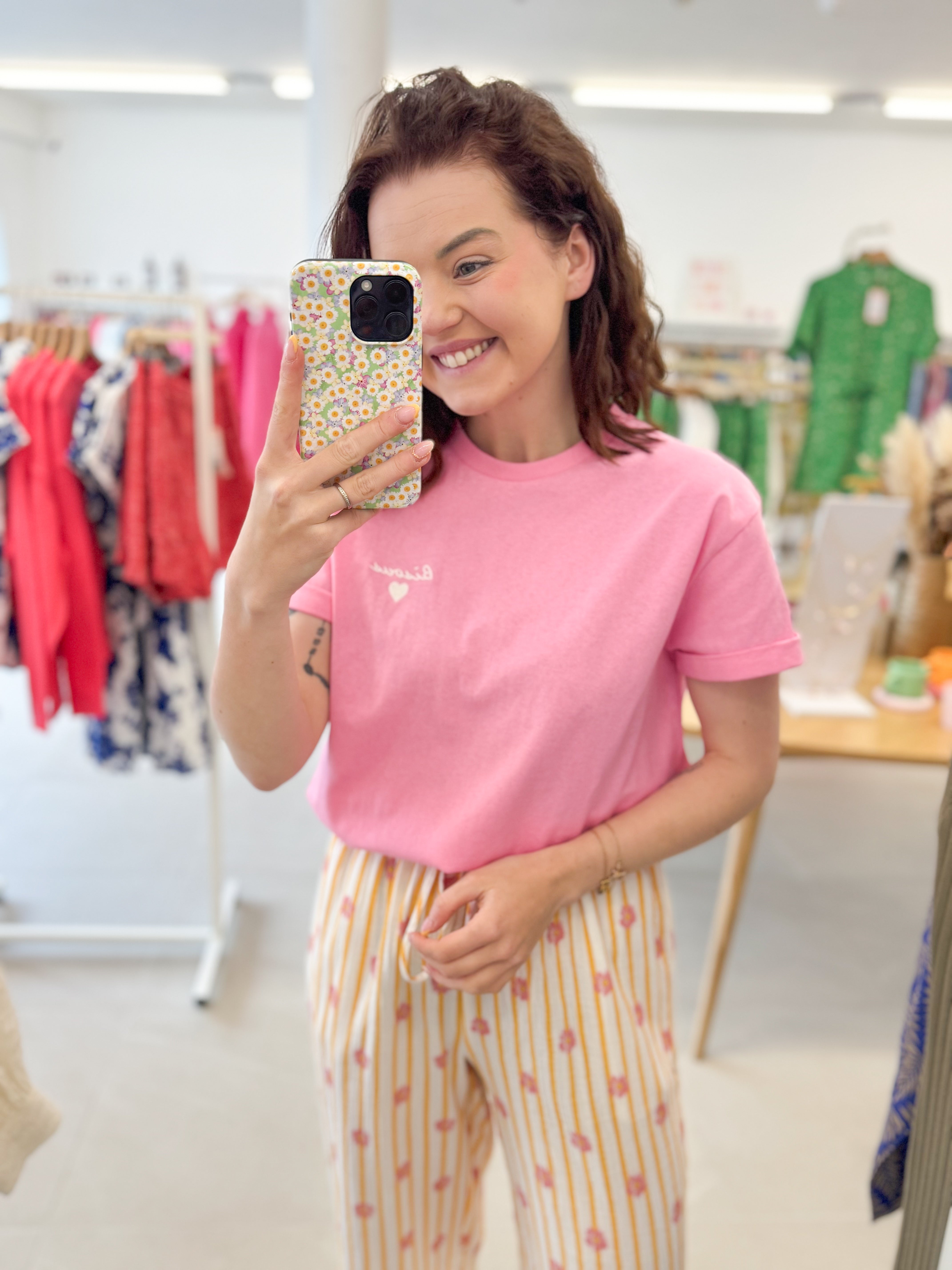 Bisous tee - Pink