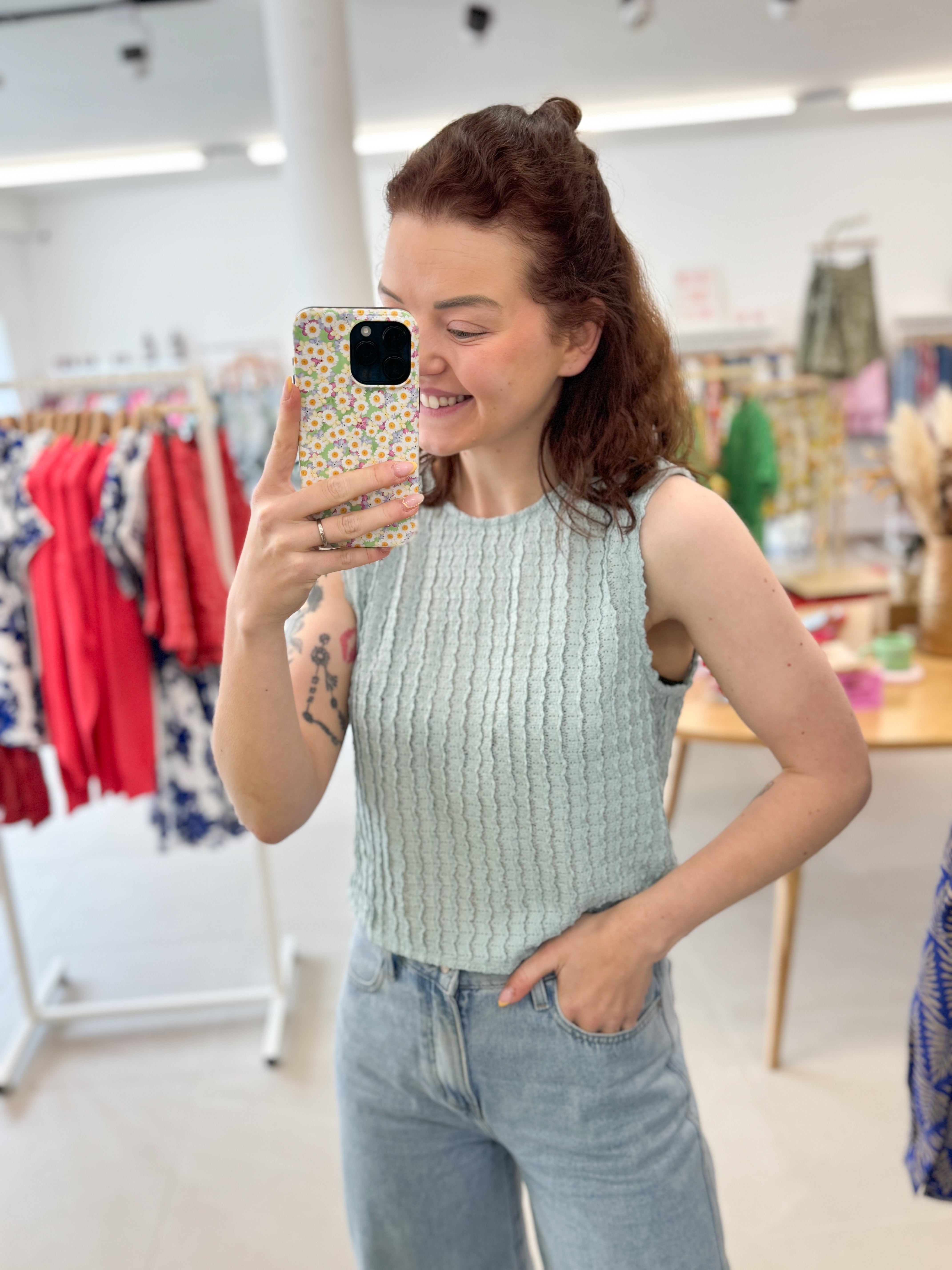 Solveig top - Light Blue