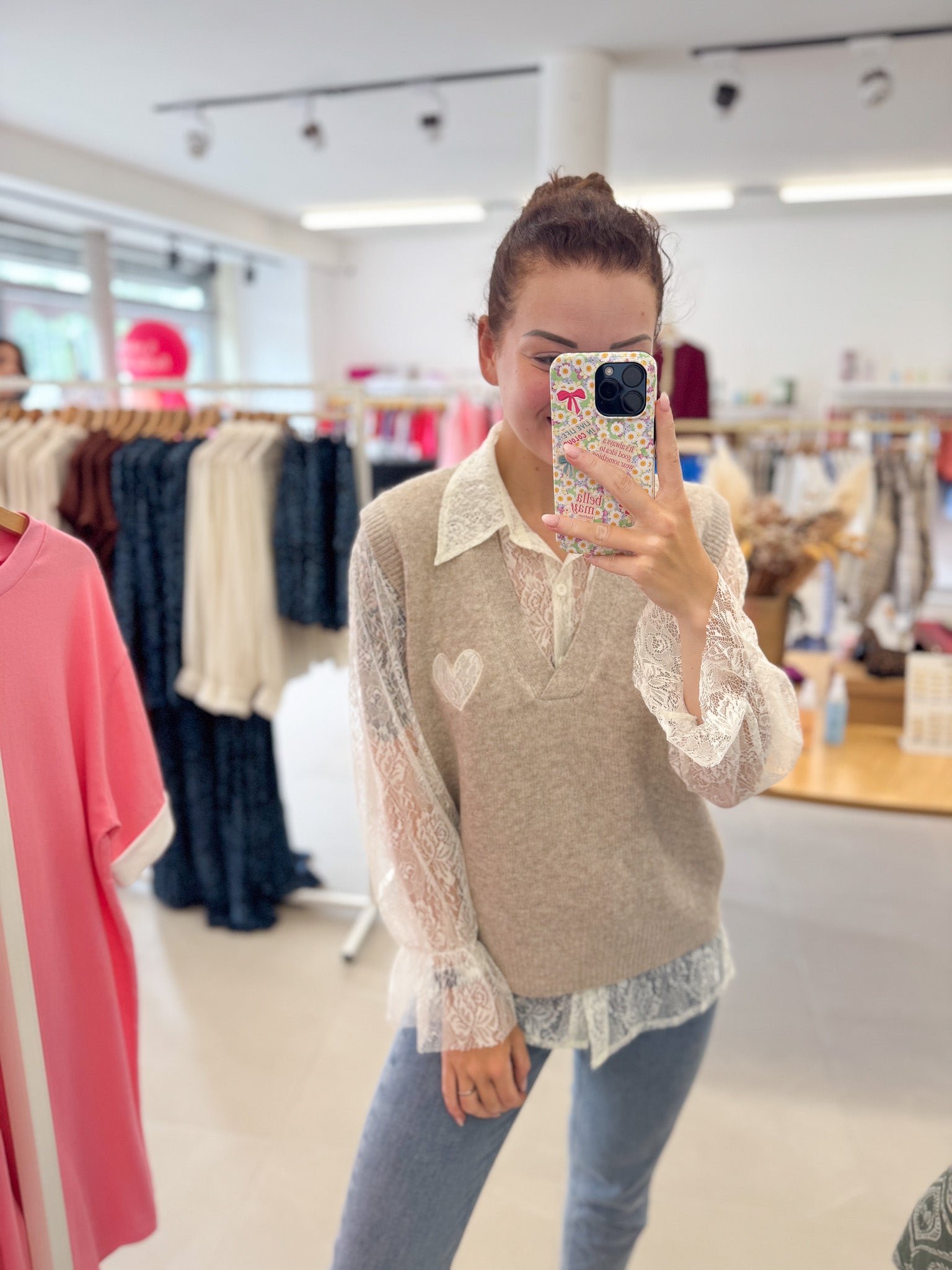 lace debardeur set - Taupe