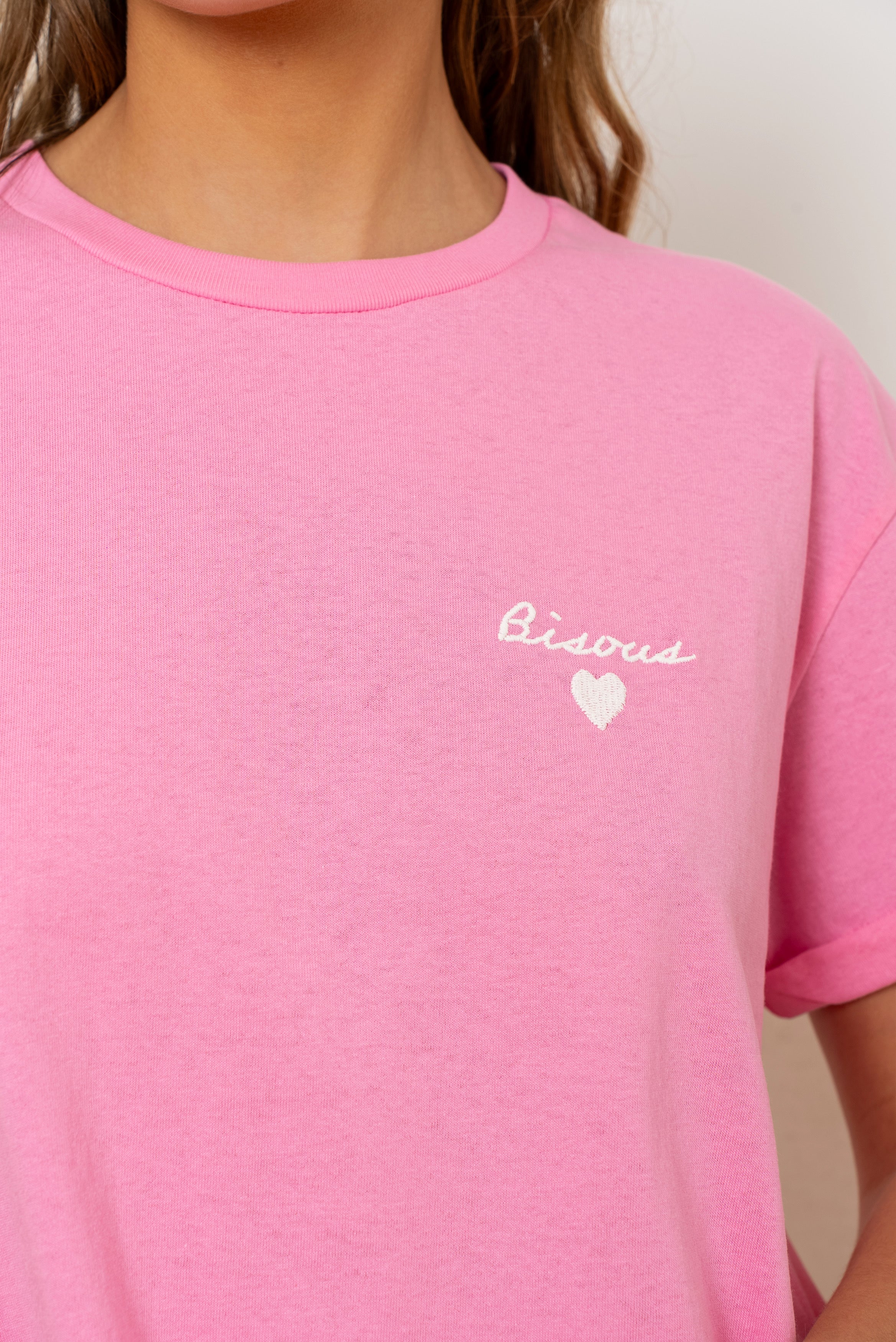 Bisous tee - Pink
