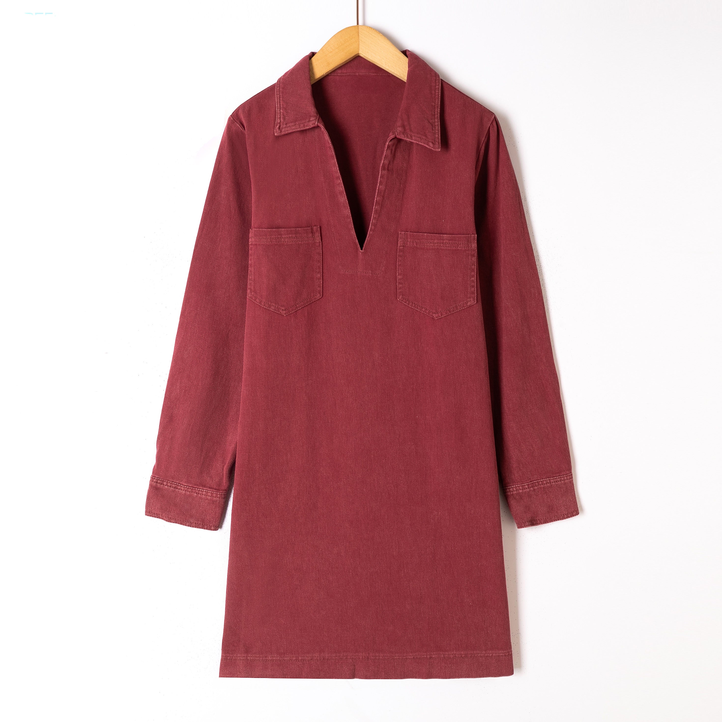 Bordeaux jeansdress