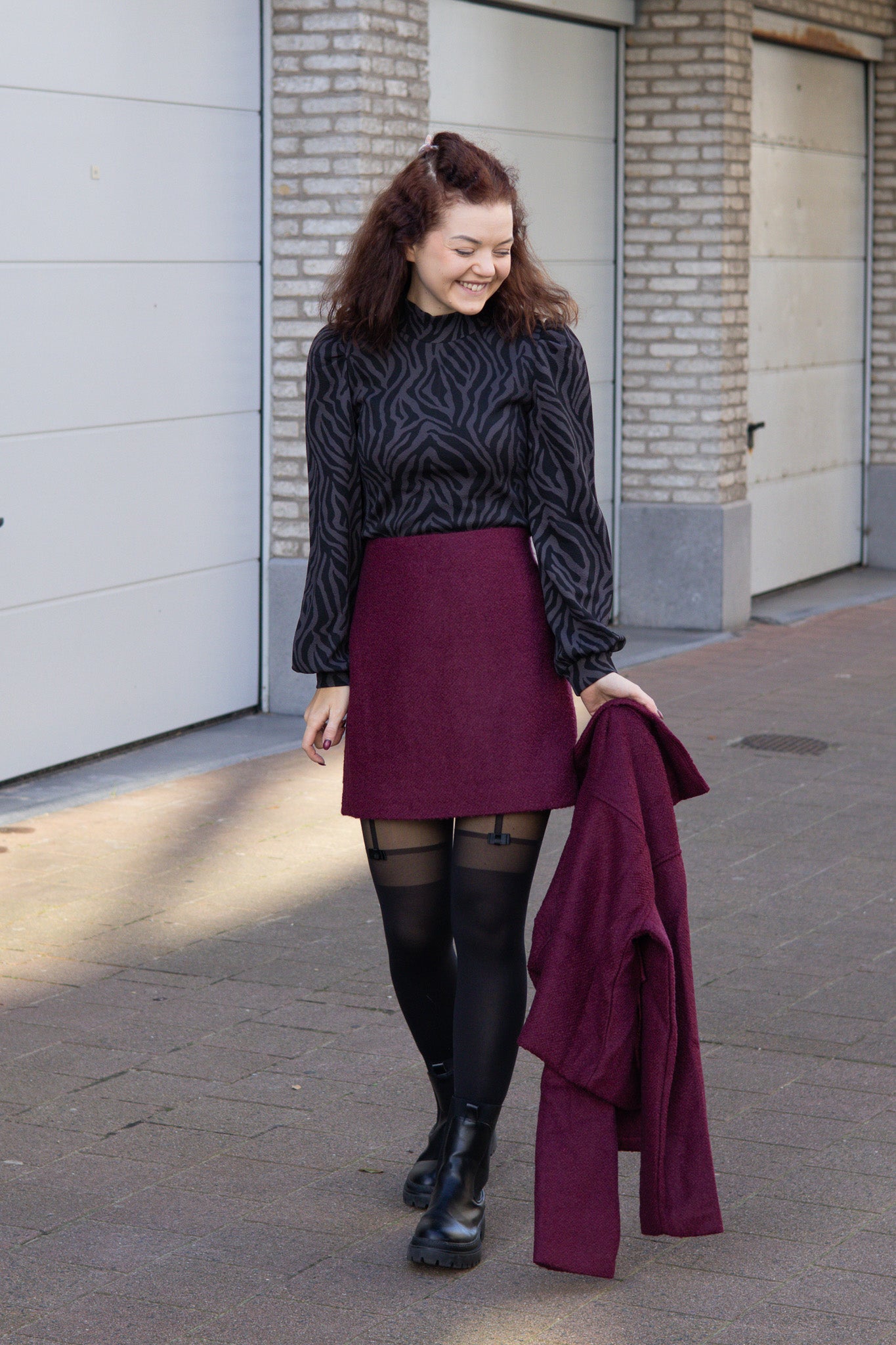 Skirt Kaisa - Burgundy