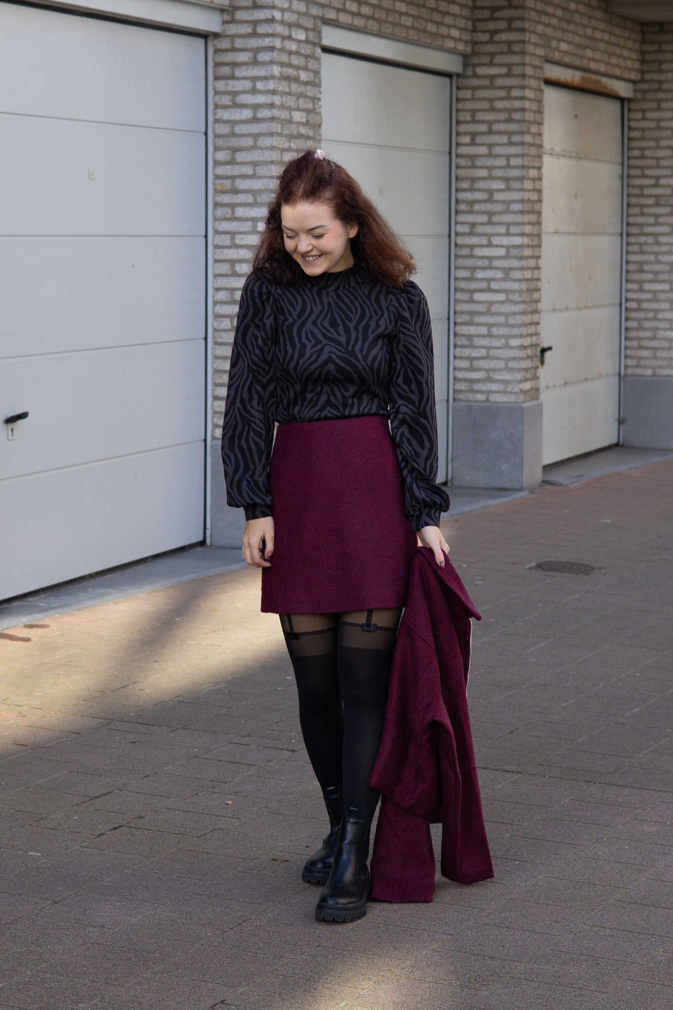Skirt Kaisa - Burgundy
