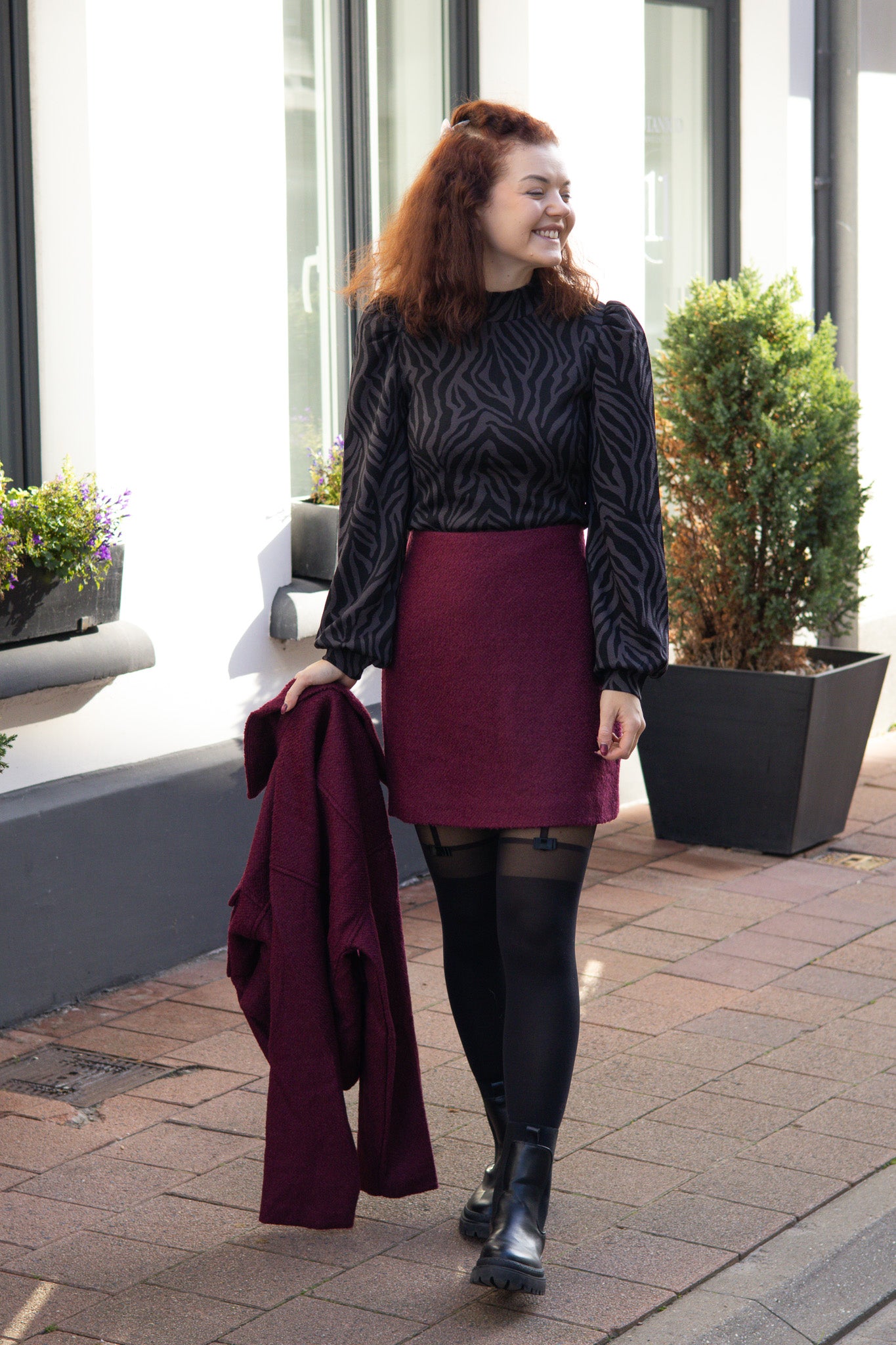 Skirt Kaisa - Burgundy