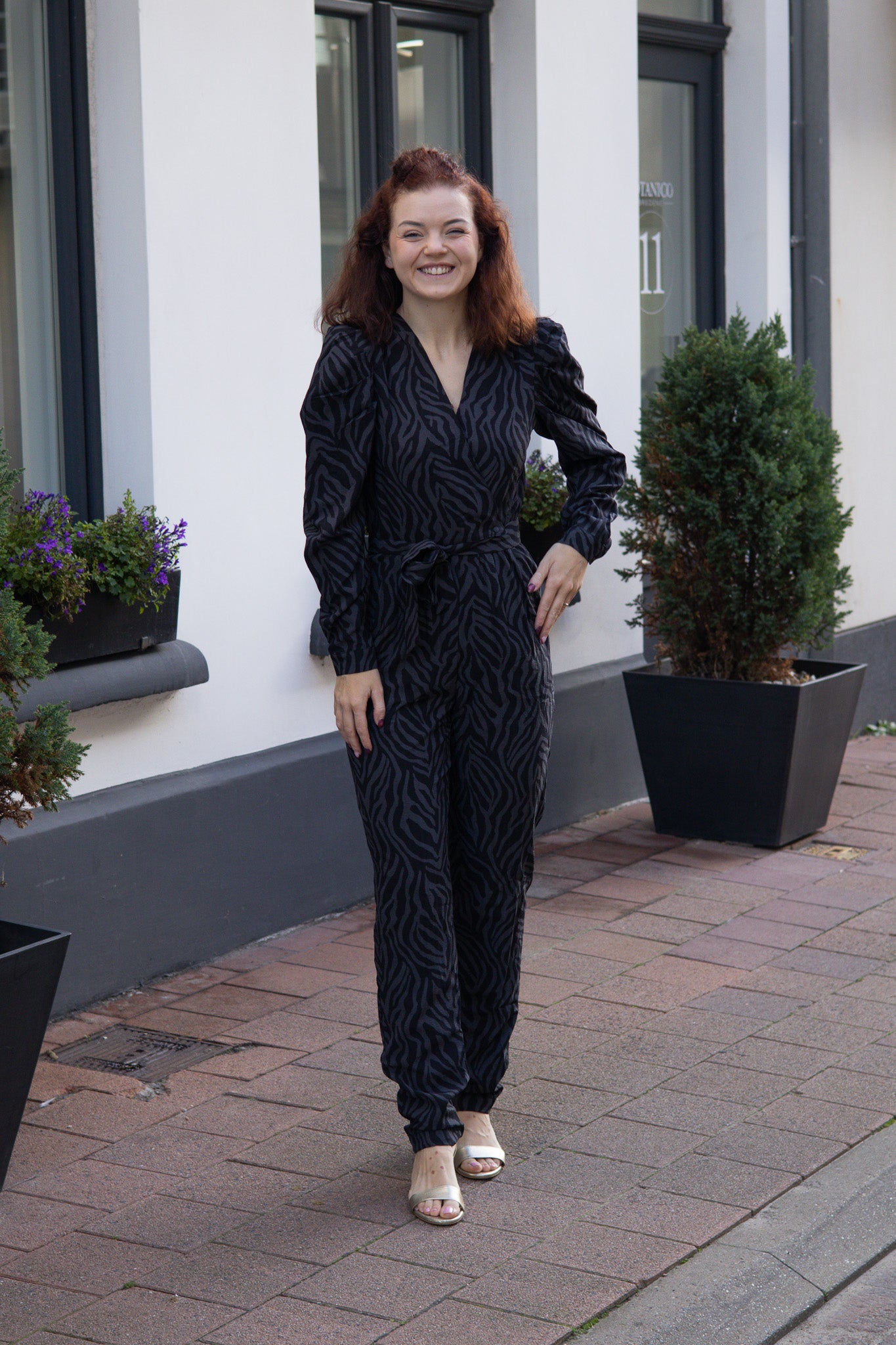 Jumpsuit Hanne - Grey Zebra