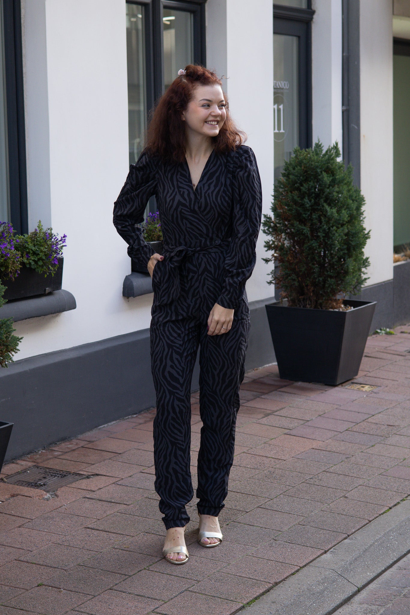 Jumpsuit Hanne - Grey Zebra