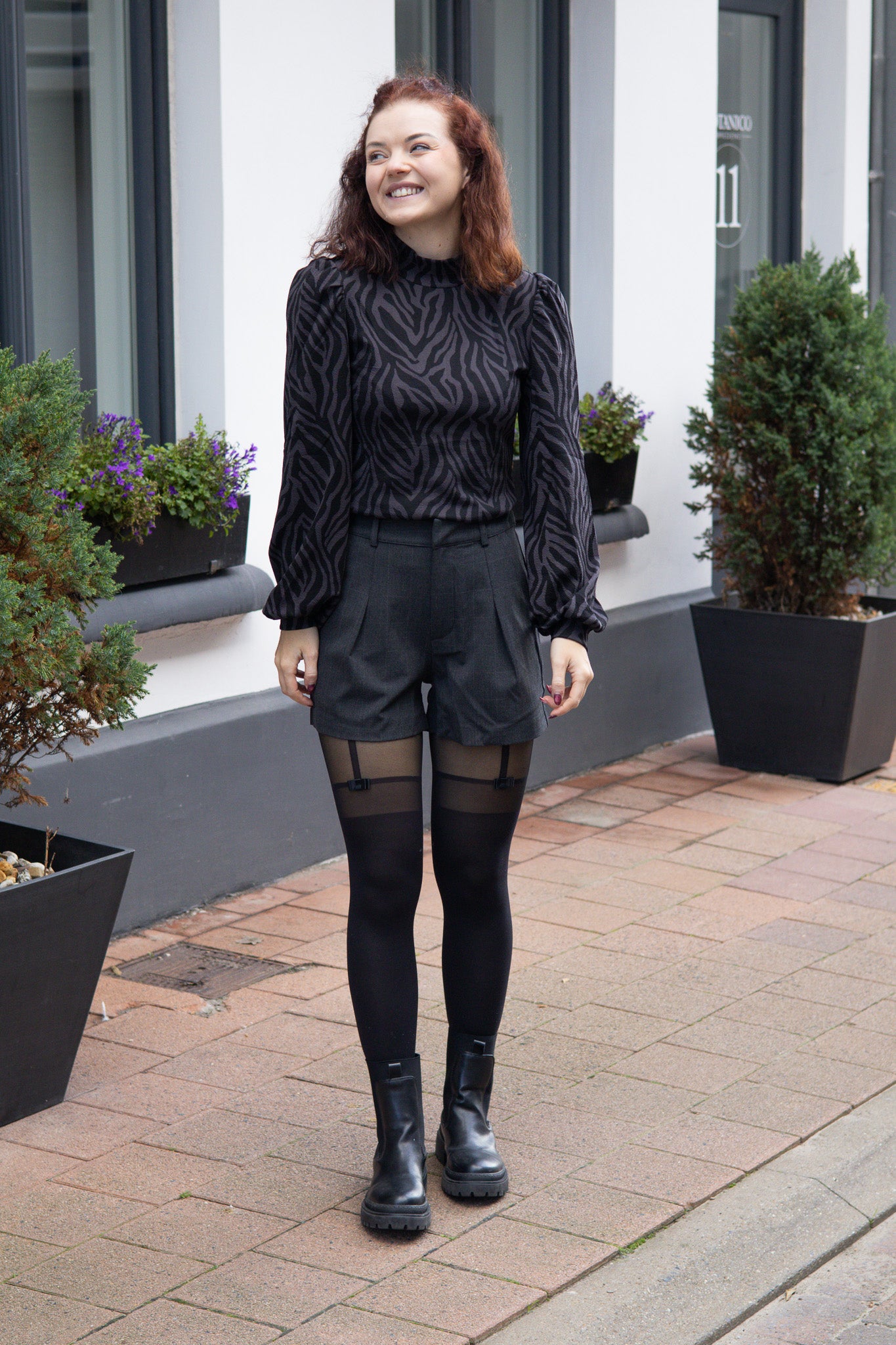 Top Maren - Grey Zebra