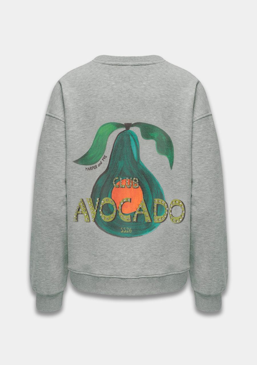 Club Avocado sweater - Grey