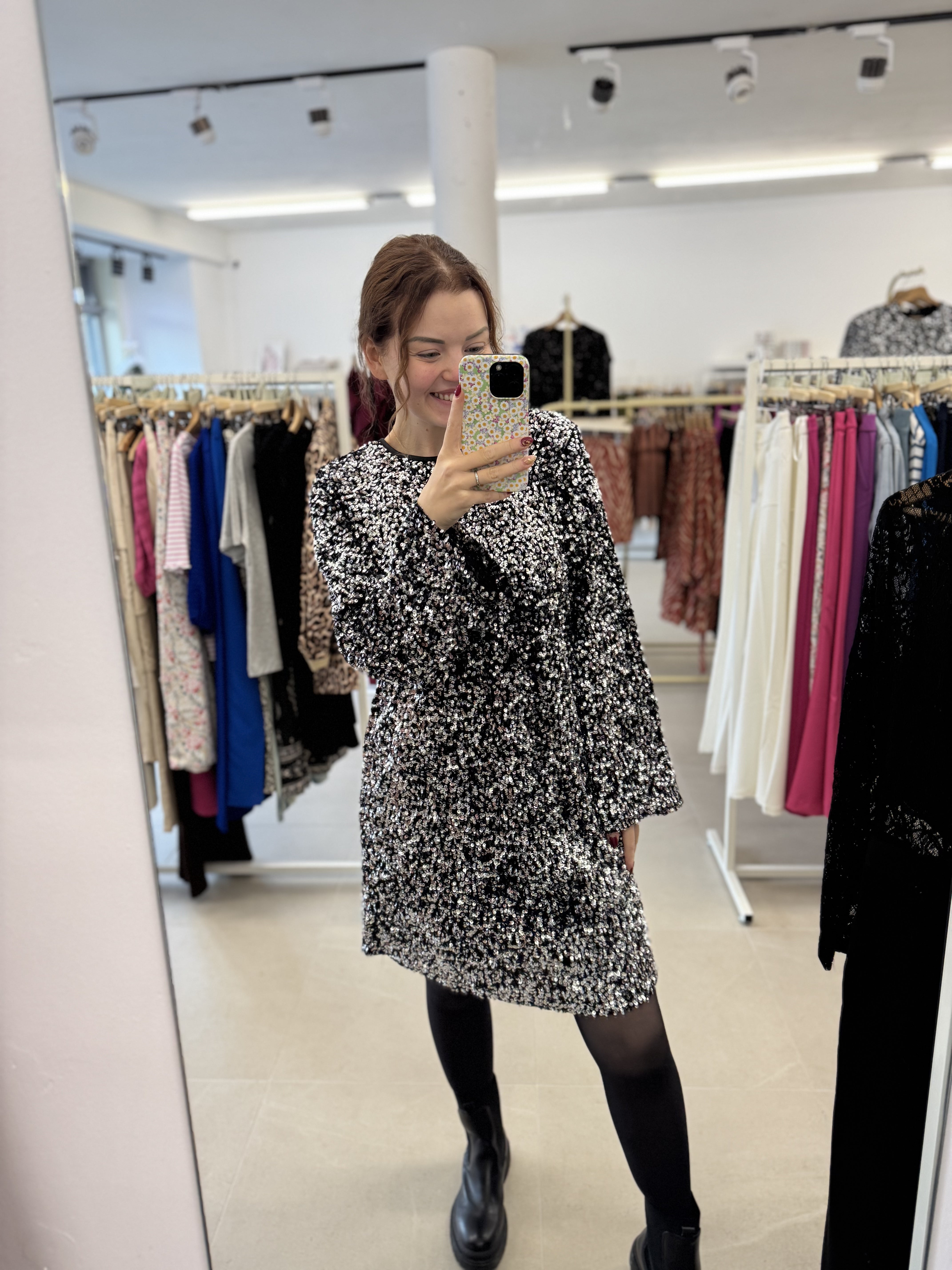 Sparkle dress - Black