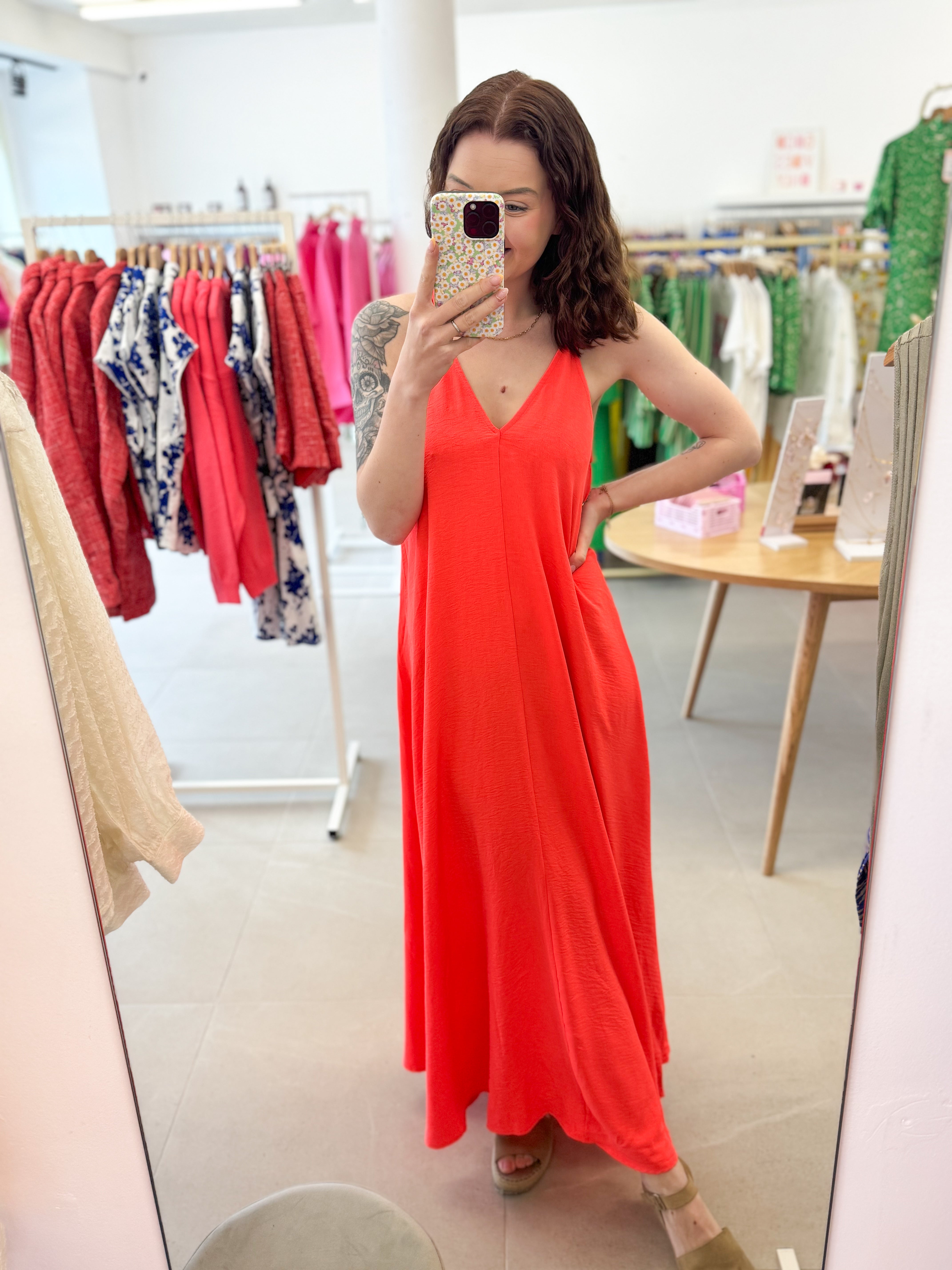 Maxi corail dress