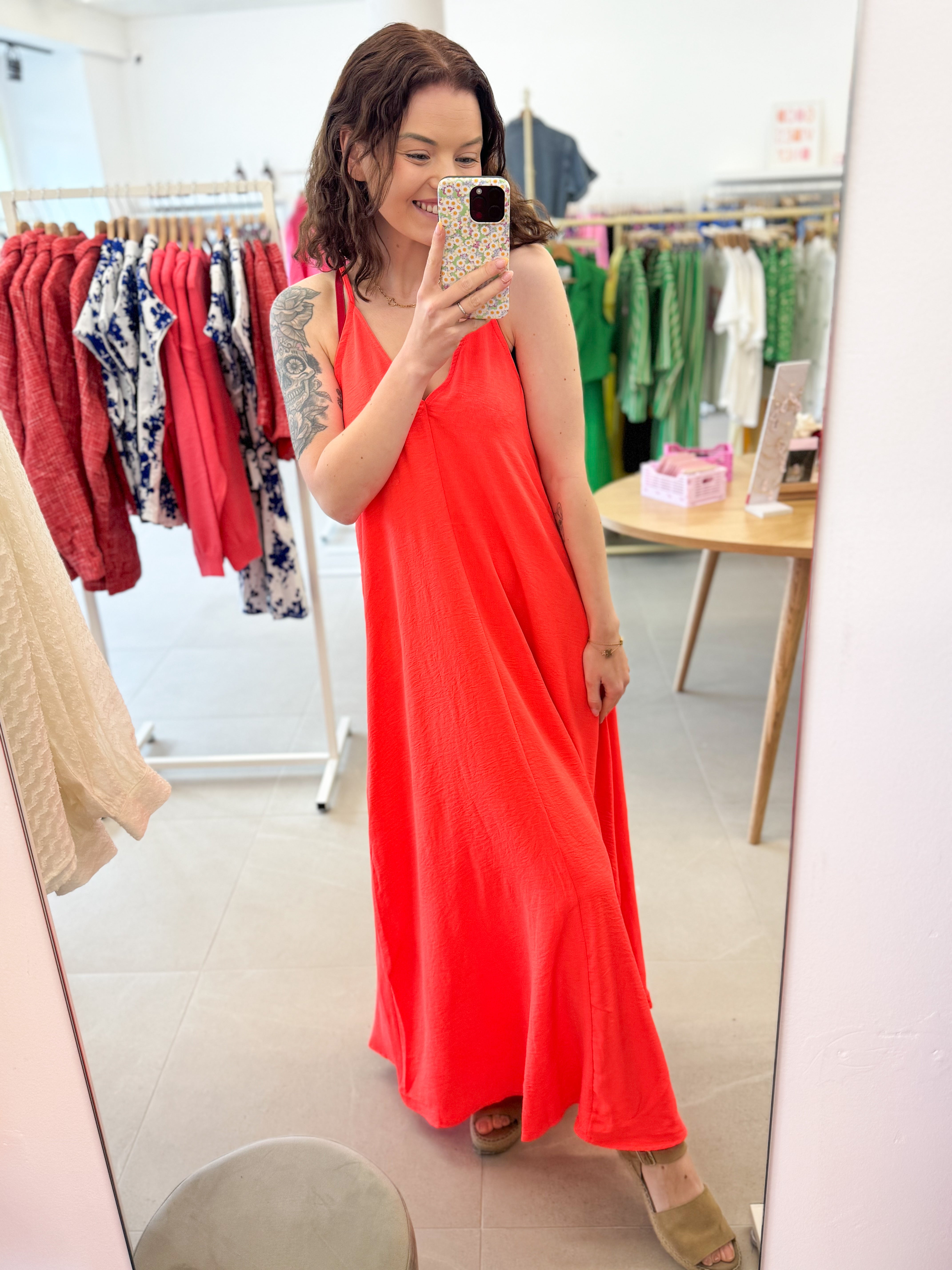 Maxi corail dress