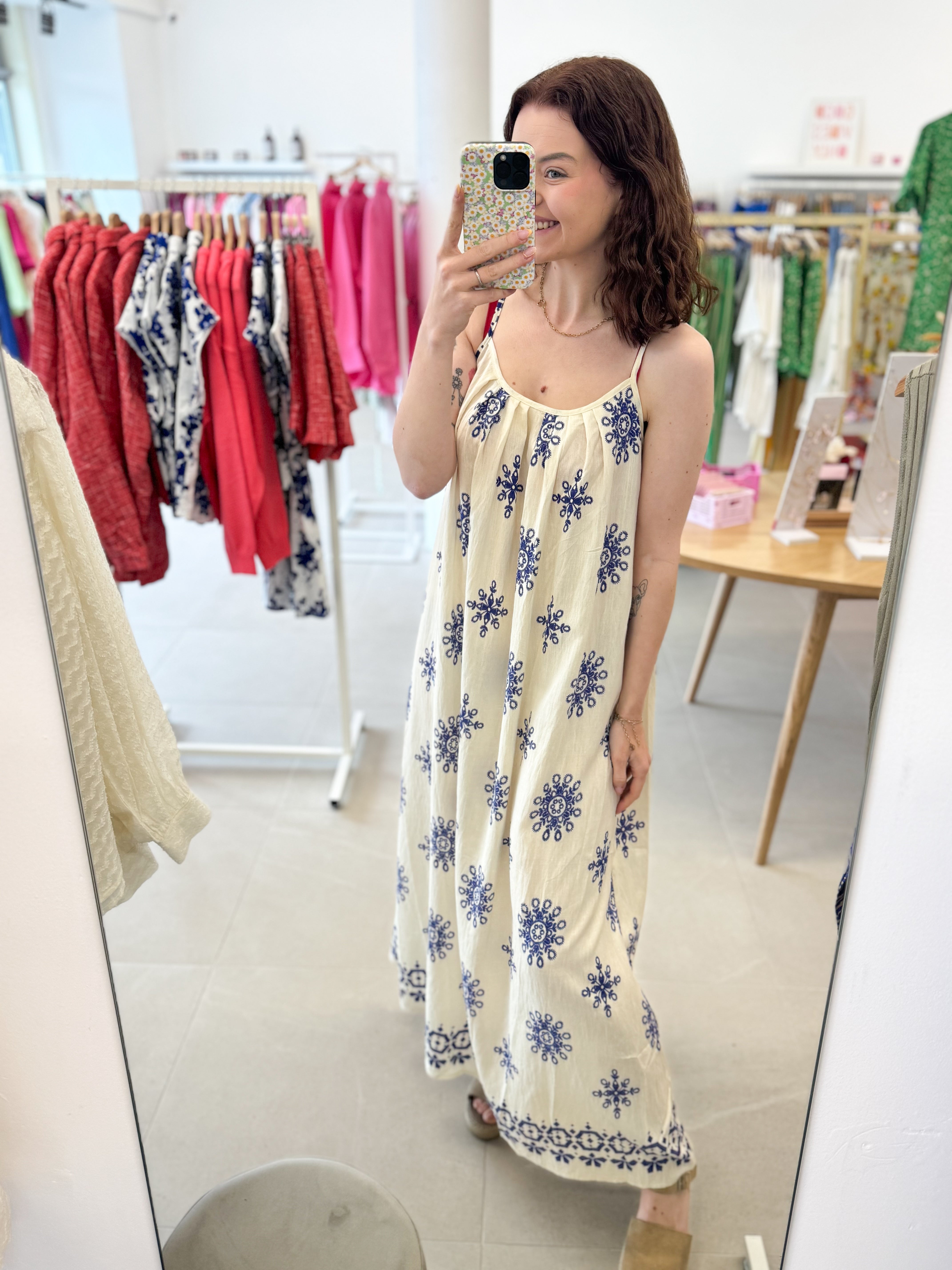 Boho maxi summer dress - Blue