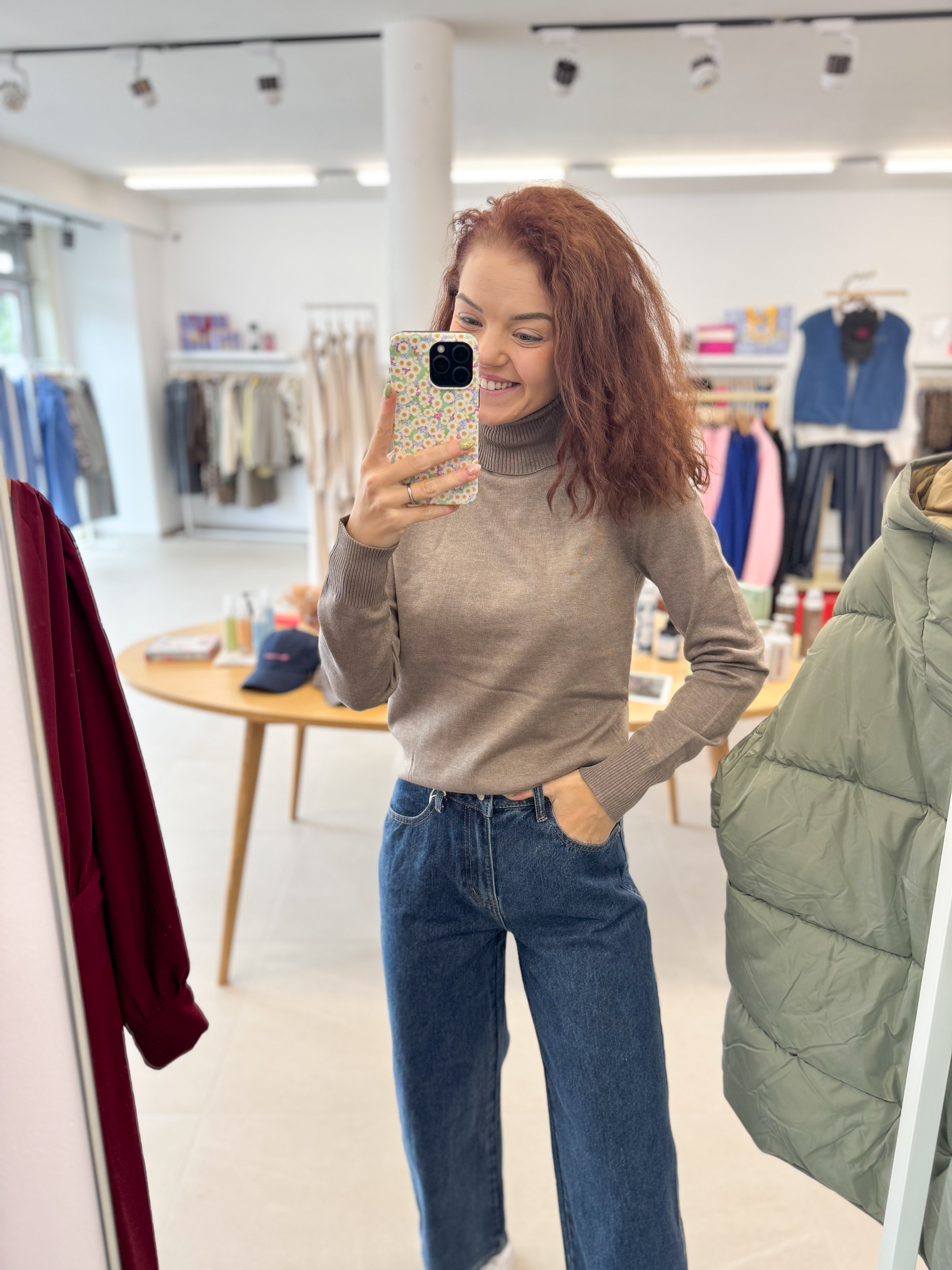 Mila SZ Rollneck Pullover - Melange