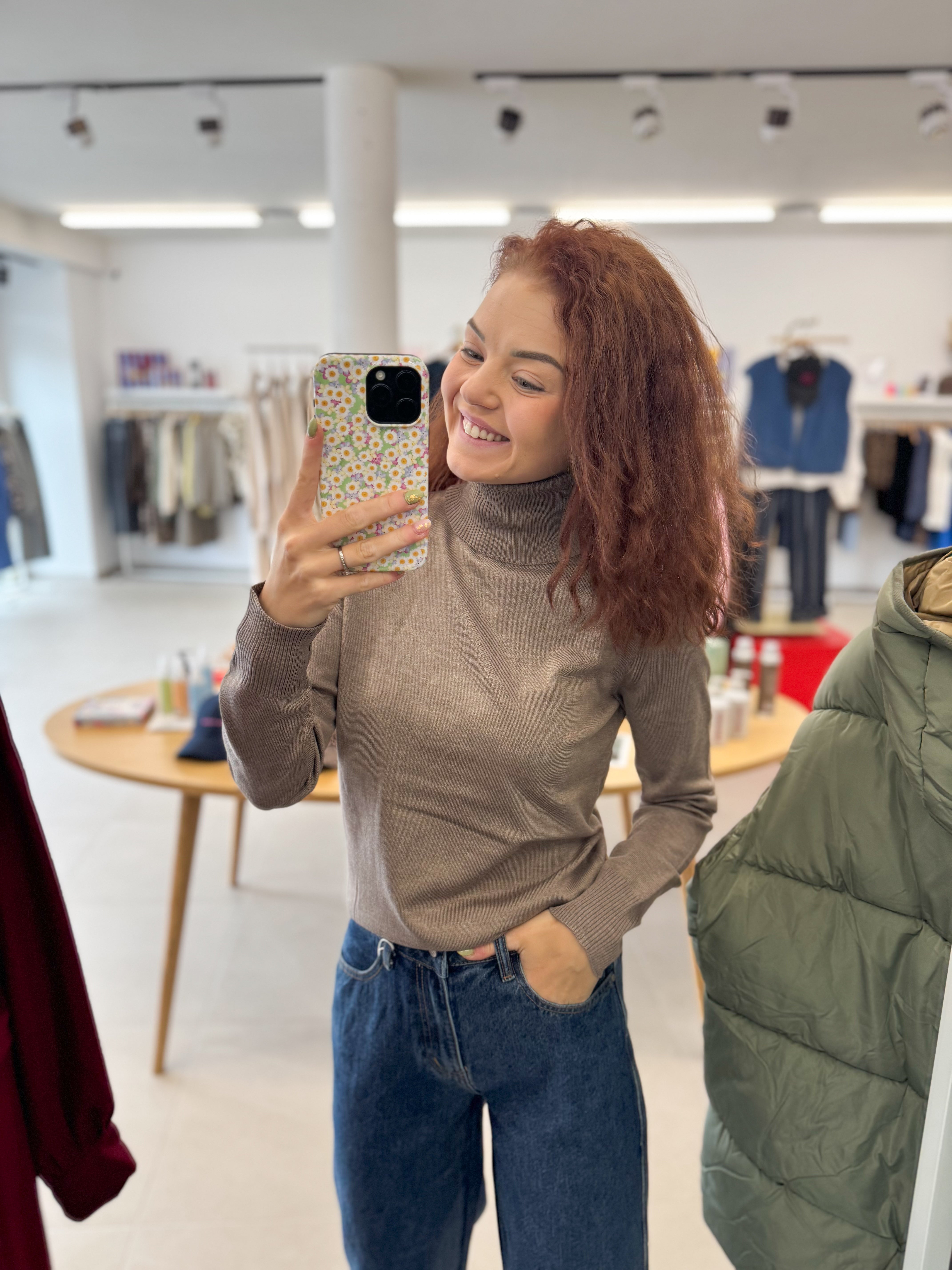 Mila SZ Rollneck Pullover - Melange