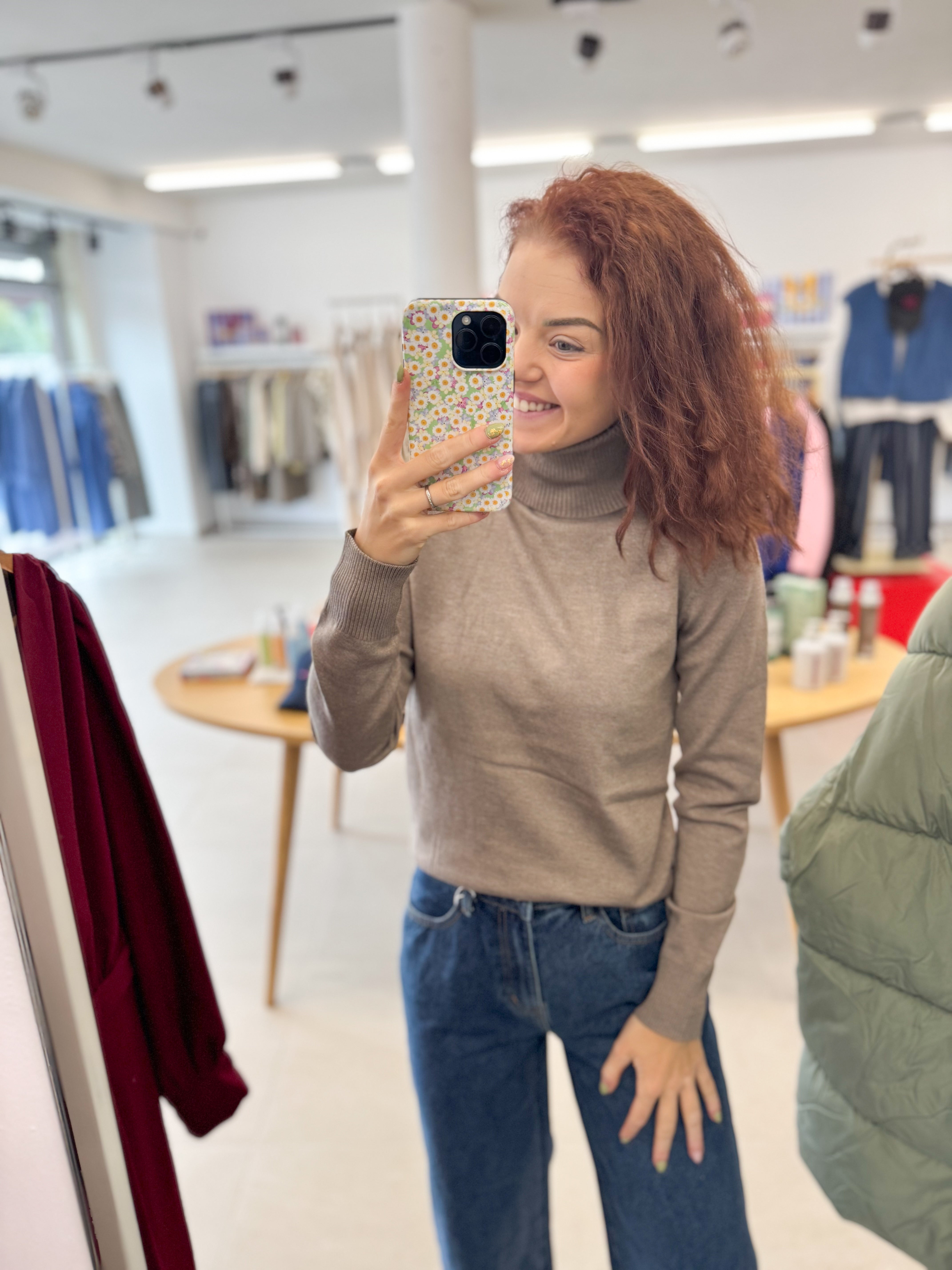 Mila SZ Rollneck Pullover - Melange