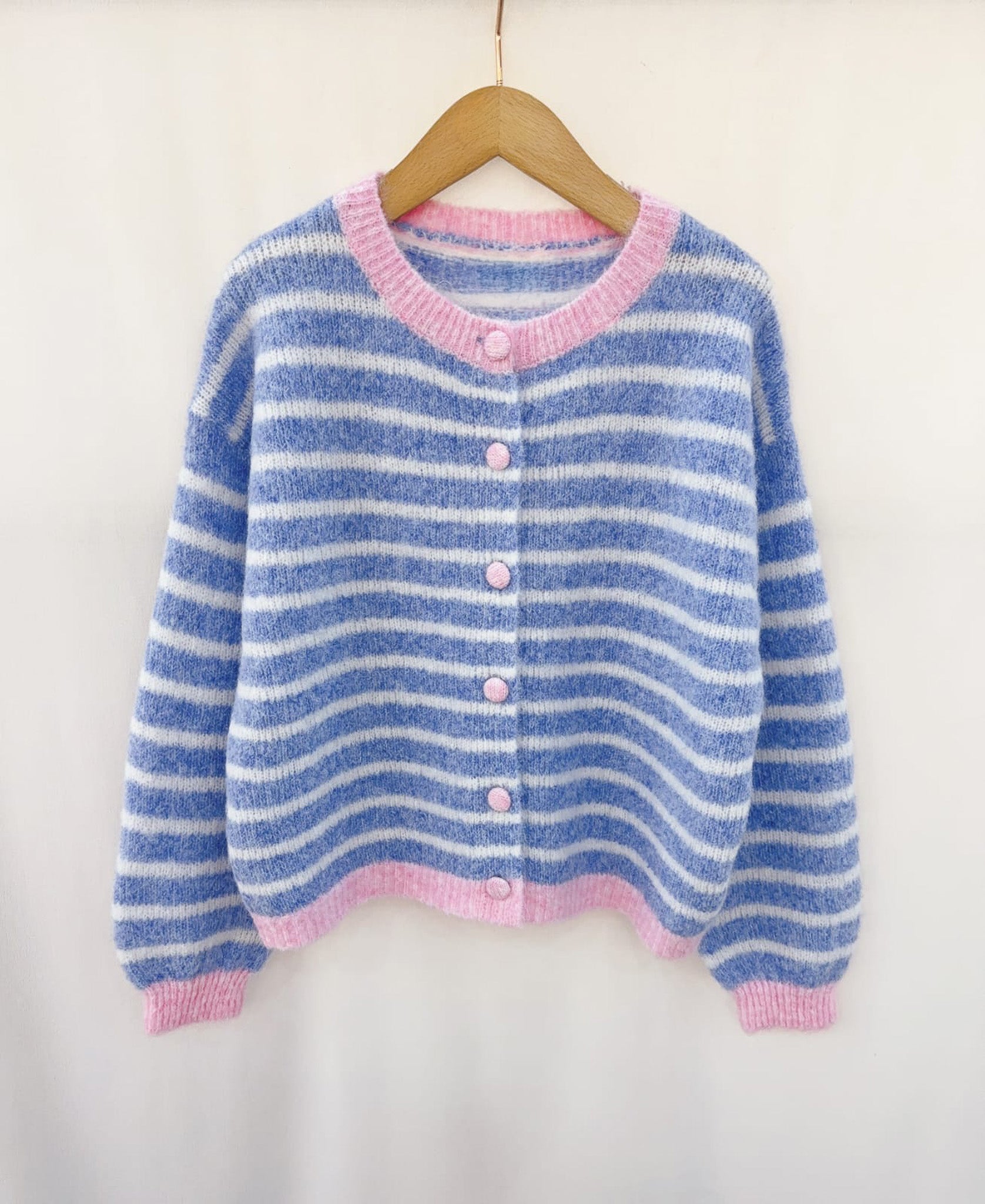 Colorblock cardigan - Blue