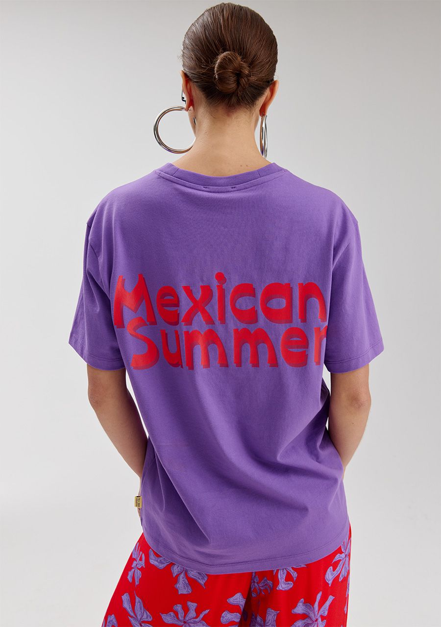 Mexican back T-shirt - Violeta