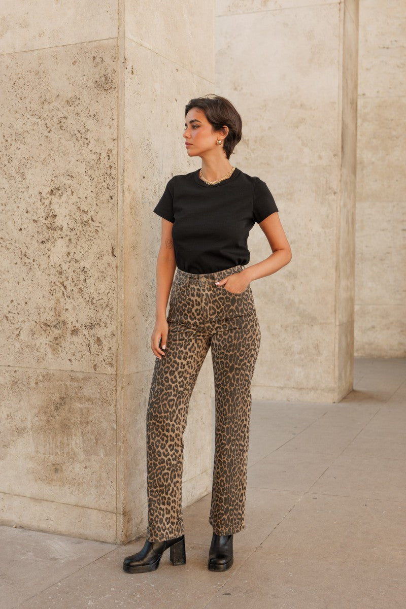 Barbara leopard jeans